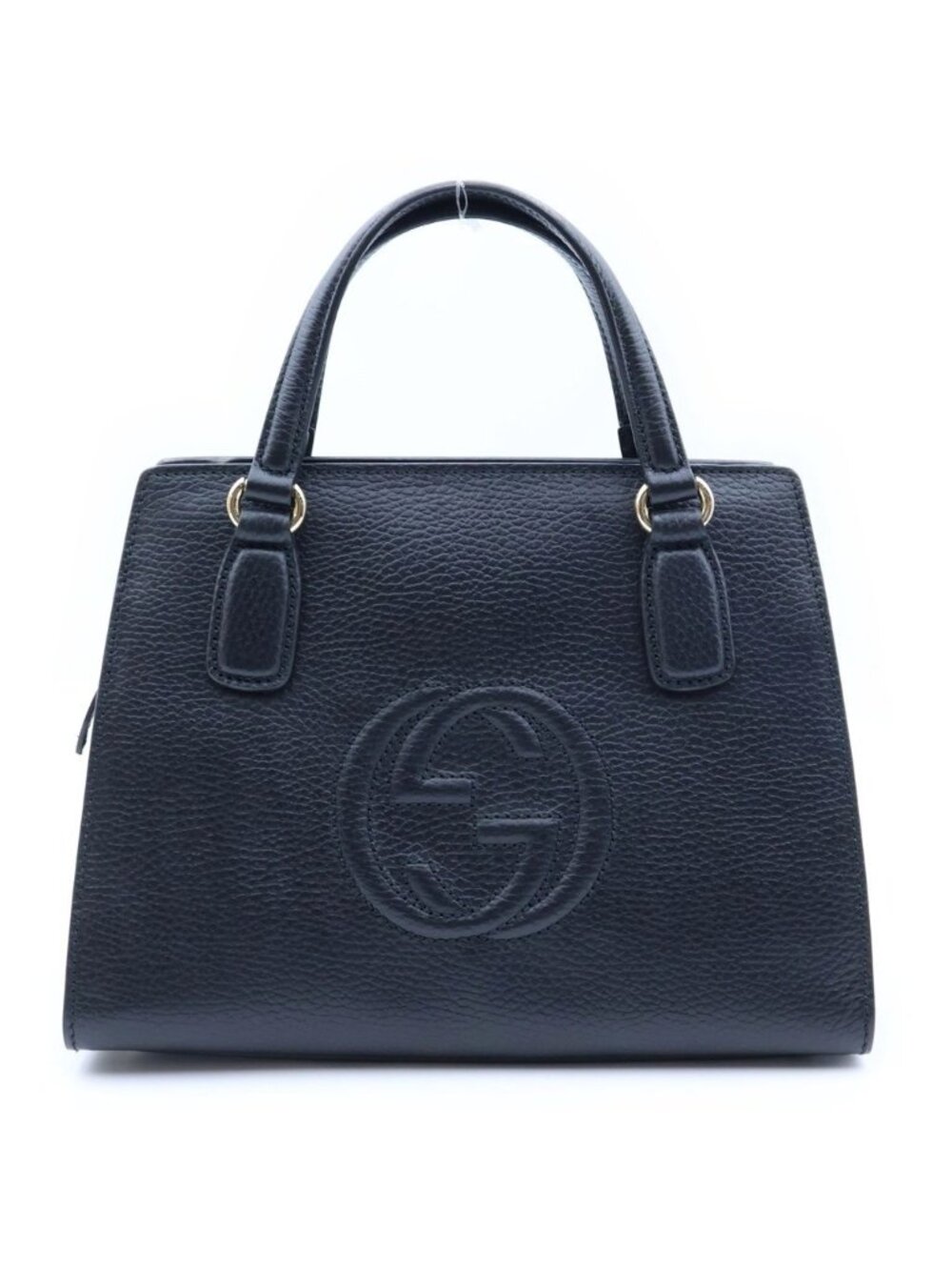 Gucci Soho 2-Way Shoulder Bag Black Leather Gold
